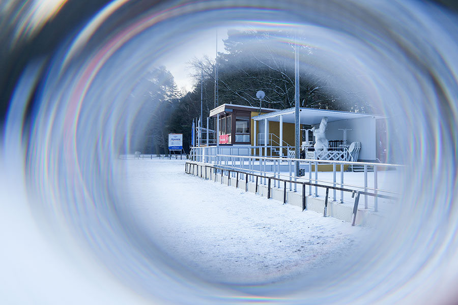 Turnierplatz im Winter